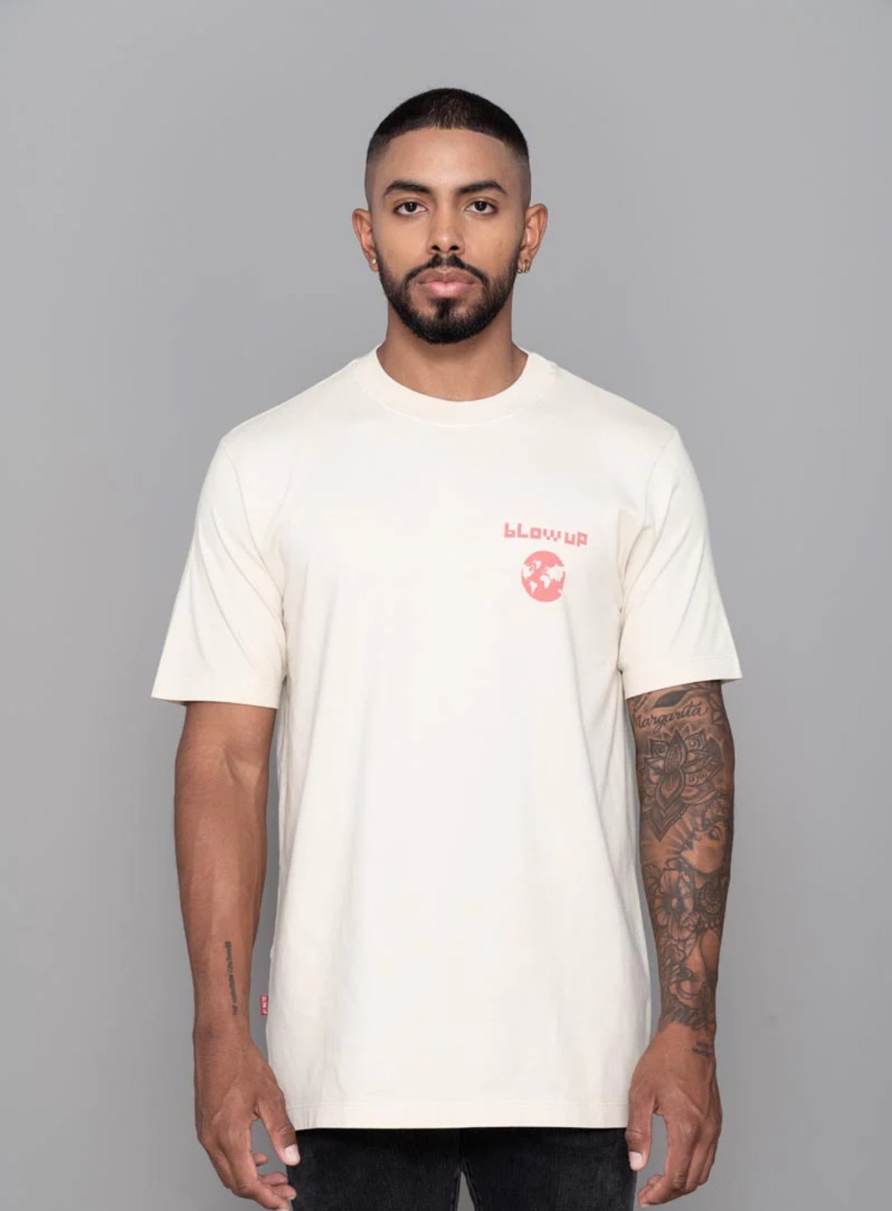 SLIM FIT IVORY T-SHIRT